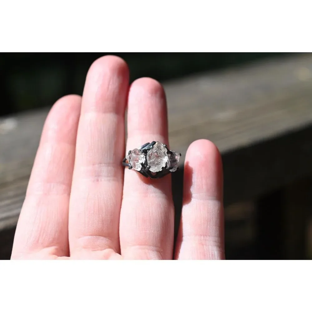 Raw Lake County Diamond Engagement Ring